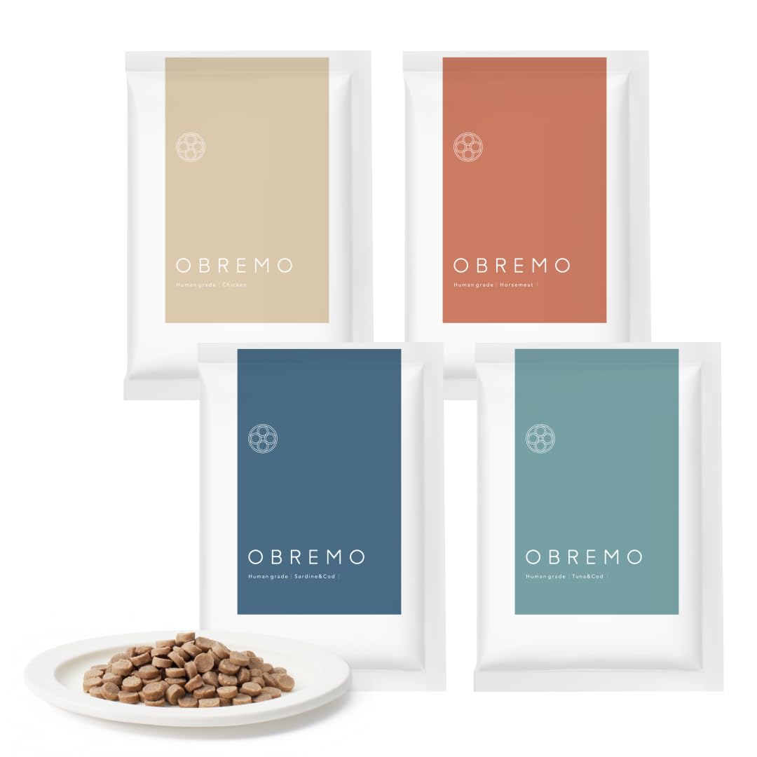 Amazon.co.jp: OBREMO オブレモ ドッグフード お試しサイズ50g×4種 全